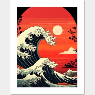 A sunny greeting from Ukishiro: An ocean symphony with endless waves and extraordinary land views Posters and Art